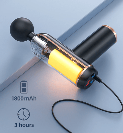Sandsberg | Tragbare Massagepistole mit 4 Aufsätzen für effektive Muskelregeneration