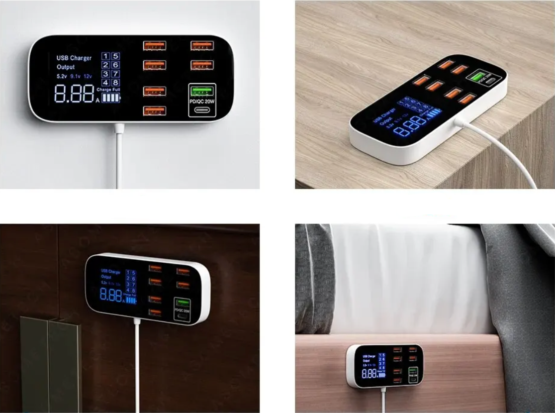Sandsberg™ Multi-USB-Ladegerät | Schnellladegerät für Netzteil