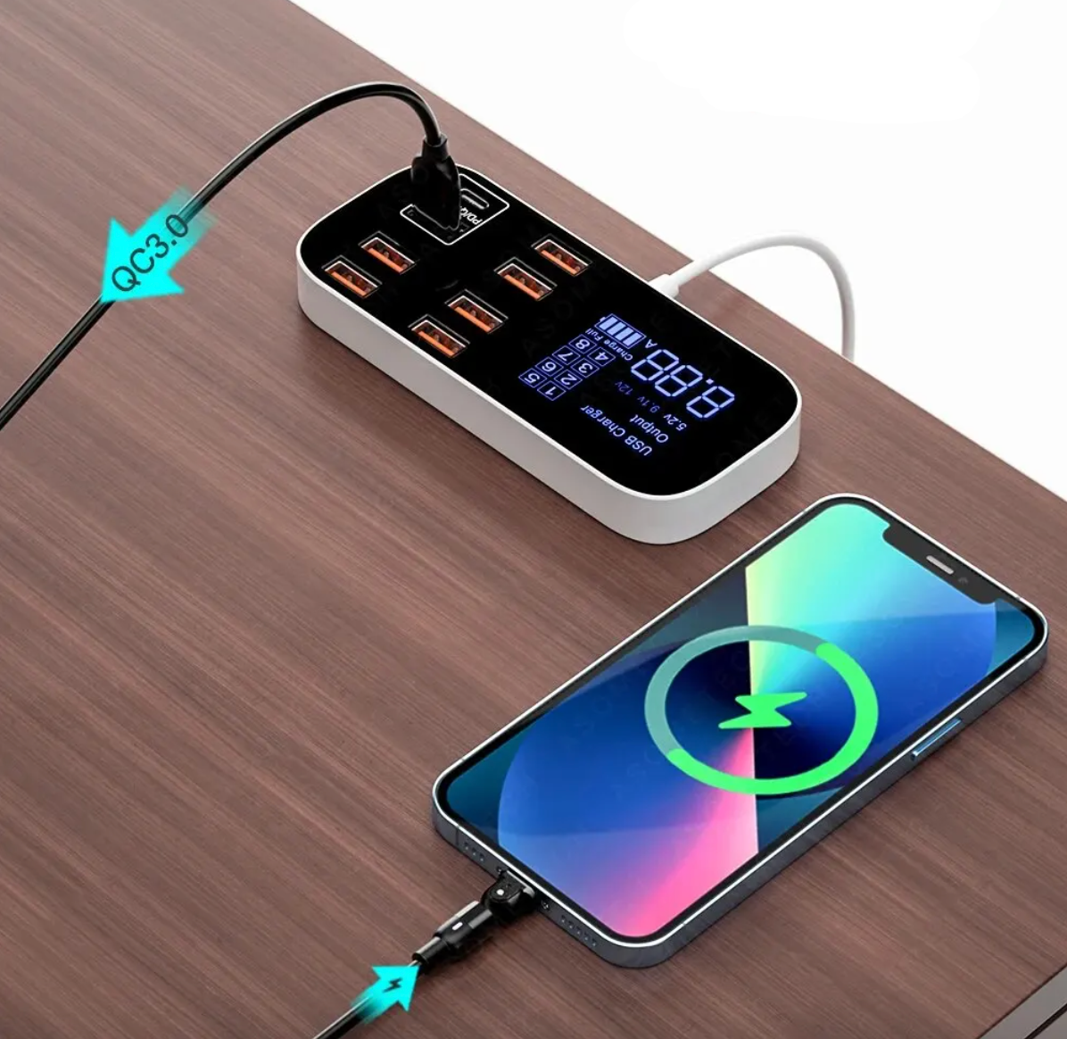 Sandsberg™ Multi-USB-Ladegerät | Schnellladegerät für Netzteil