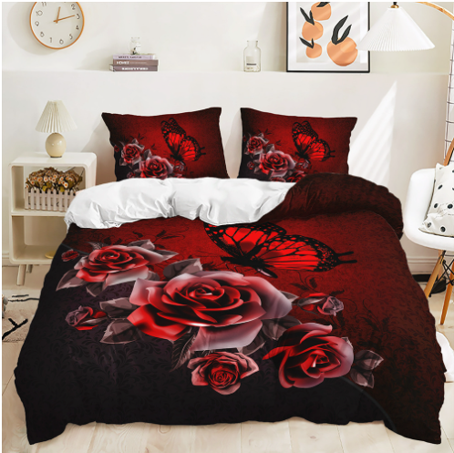 Sandsberg | RedBloom - Luxe Bettwäsche mit roten Rosen