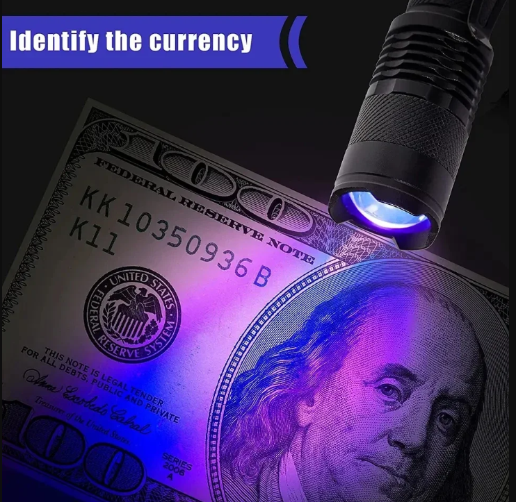 Sandsberg | UV-LED-Taschenlampe – Ultraviolette Leuchte zur Fleckenerkennung und Haustierurin-Detektion