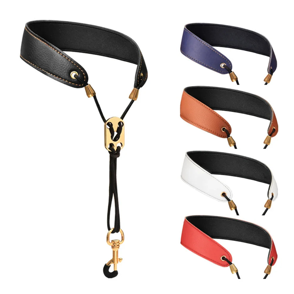 Leder Saxophon Gurt: Lanyard Nacken Schutz für Sopran/Tenor/Alto/Bariton Saxophon - Musikinstrument Zubehör
