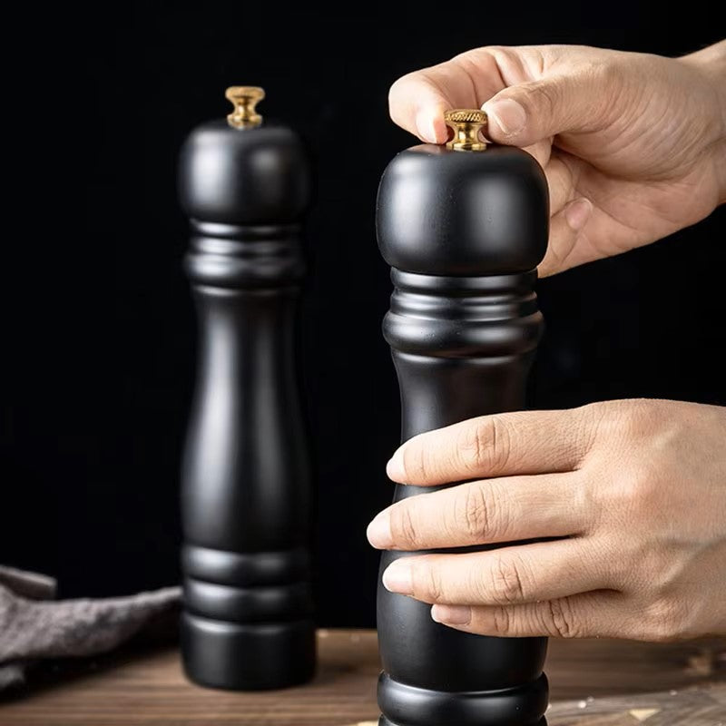 Sandsberg | Salz- und Pfeffermühle Set – Manuelle Gewürzmühle aus Holz mit Keramikmahlwerk & Einstellbarem Mahlgrad