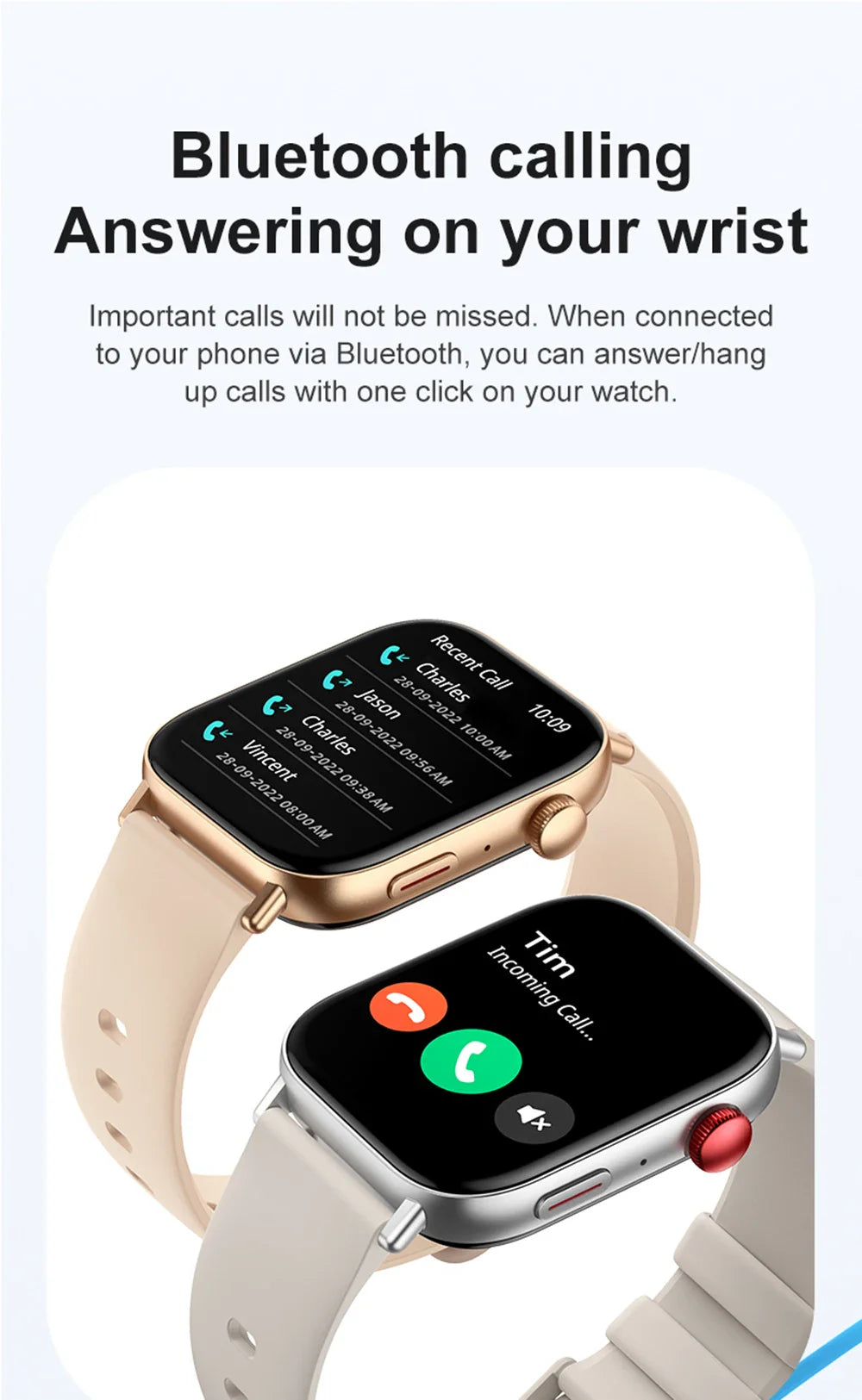 Sandsberg | 2 In 1 Fitness Tracker Sprachkommunikation Smartwatch