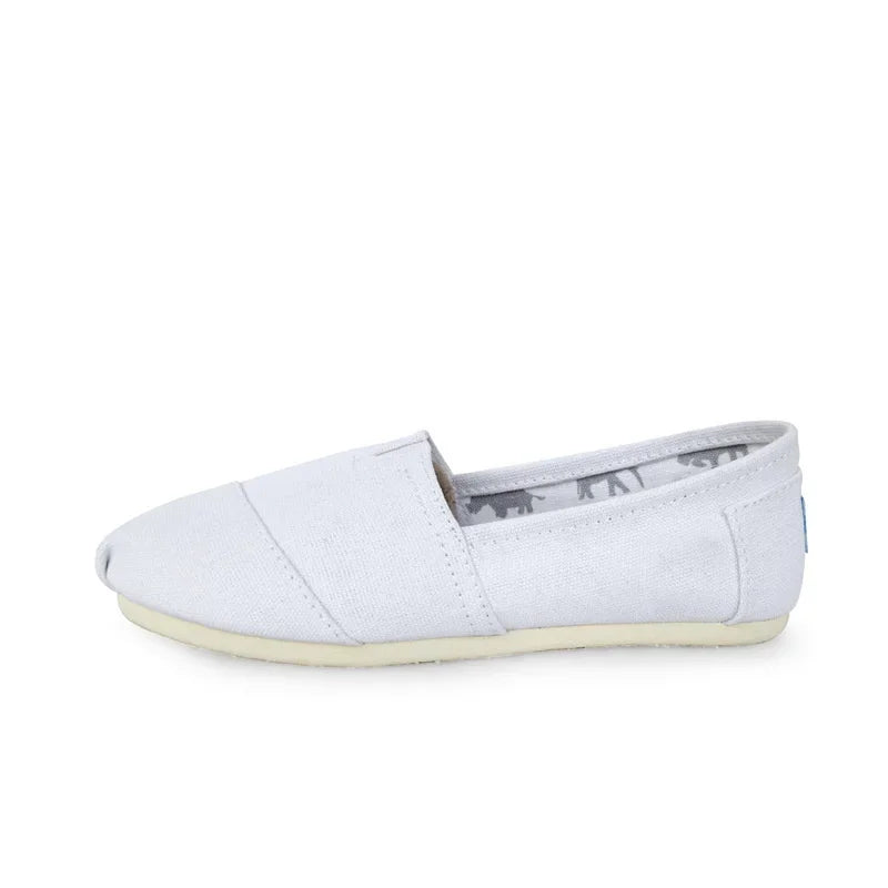 Männer und Frauen Einfarbige Schuhe Atmungsaktive Flache Canvas Flache Schuhe Einfarbig Weiche Leder Leinen Schuhe