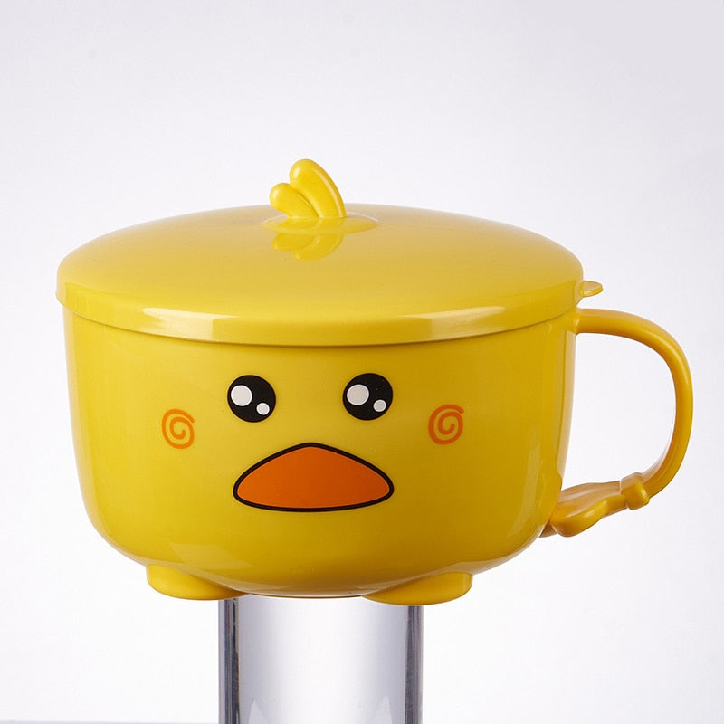 Enten Ramen-Schüssel mit Deckel