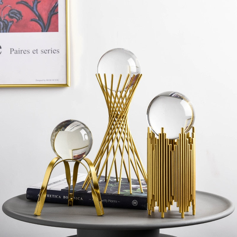 Luxuriöses Kunsthandwerk aus Metallkristallkugeln