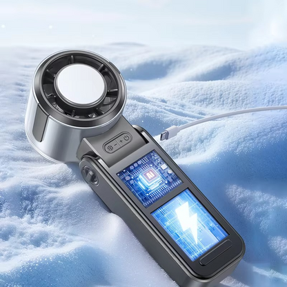 Sandsberg | Faltbarer Turbine Handheld Ventilator mit integriertem Kühlpack