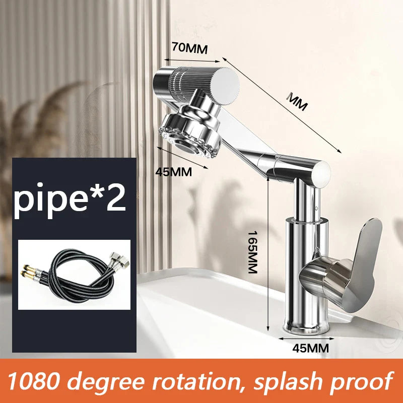 Sandsberg | Warm- und Kaltwasser-Badezimmerwaschtischarmatur