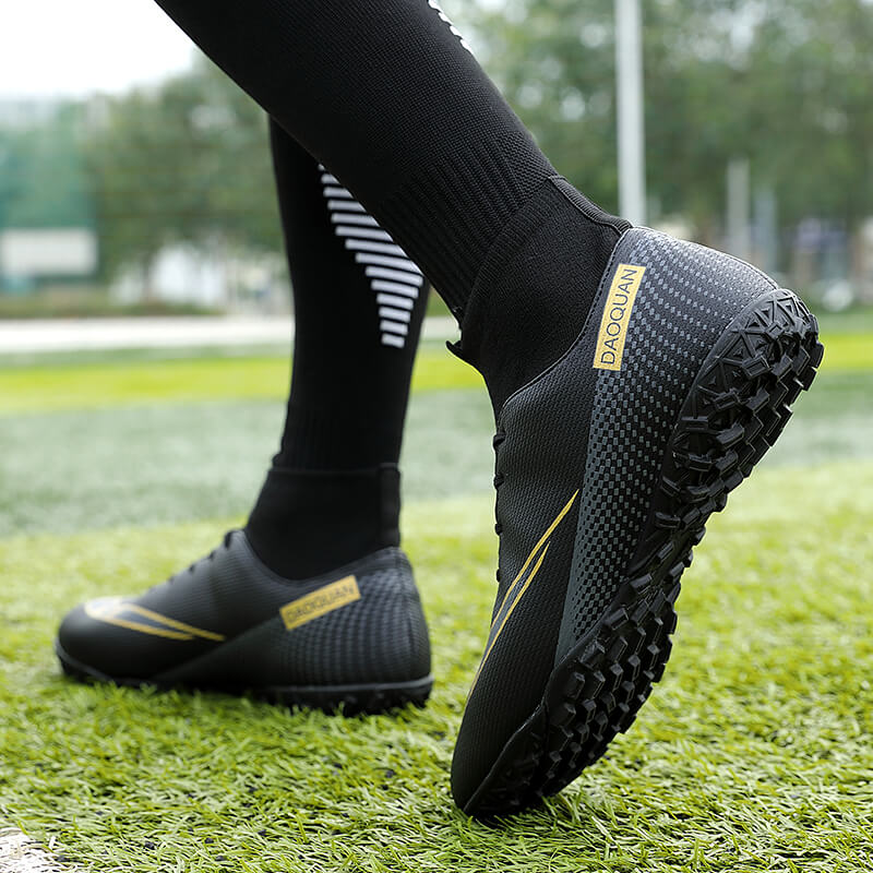 Turf Fußballschuhe Hohe Knöchel Futsal Männer Ag Tf Outdoor Atmungsaktive Fußball Stiefel Rutschfeste Trainer