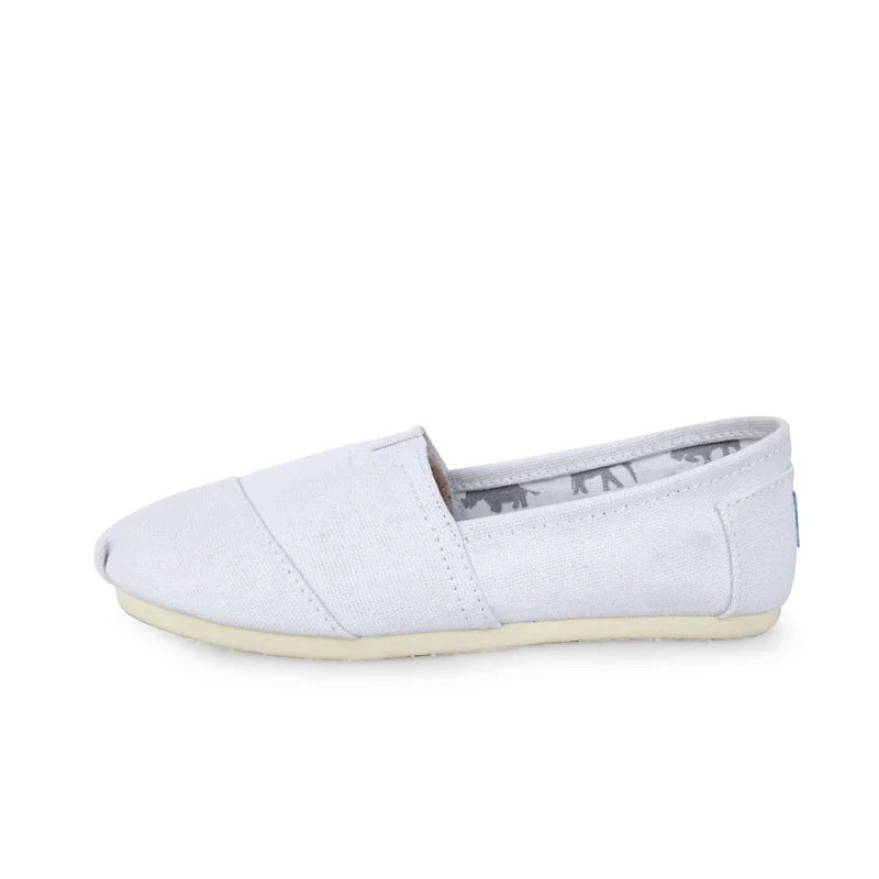 Männer und Frauen Einfarbige Schuhe Atmungsaktive Flache Canvas Flache Schuhe Einfarbig Weiche Leder Leinen Schuhe