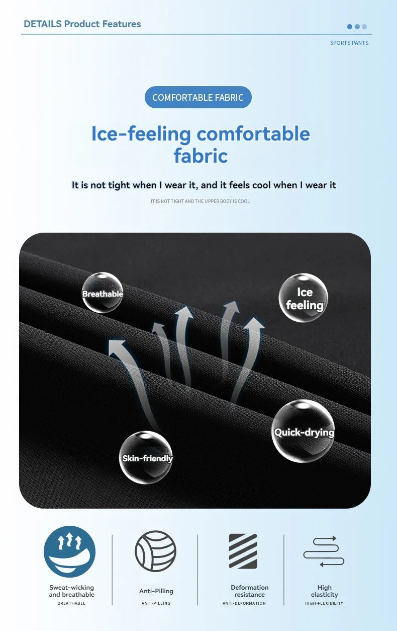 Sandsberg | Hoch elastische Eis-Seiden Freizeit-Hose