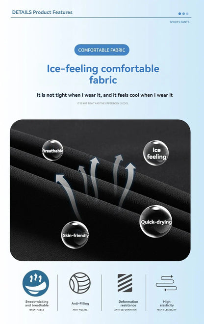 Sandsberg | Hoch elastische Eis-Seiden Freizeit-Hose