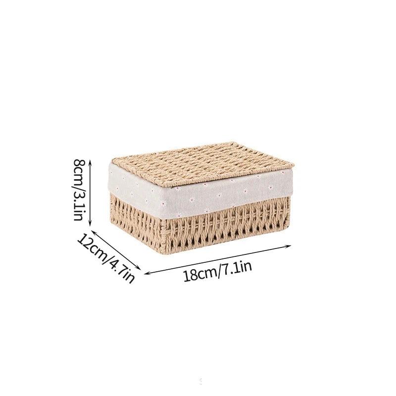 Sandsberg | Stylischer geflochtener Storage Basket – Vielseitiger Organizer für Spielzeug, Snacks und Kleidung mit praktischen Griffen