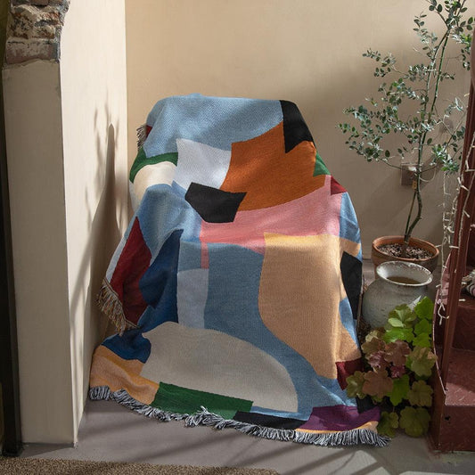 Bunte Gobelin-Mattendecke