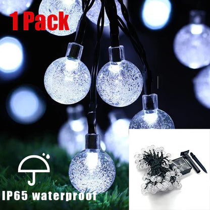 100 LED Solar Lichterkette Außen - Wasserdicht