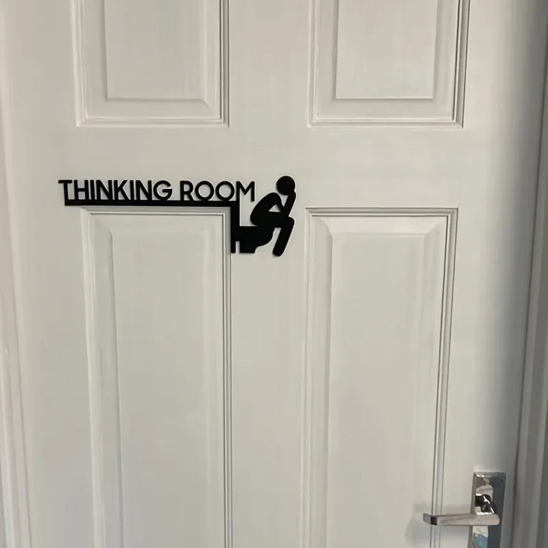 Badezimmer-Türschild™ Thinking Room Wanddekoration