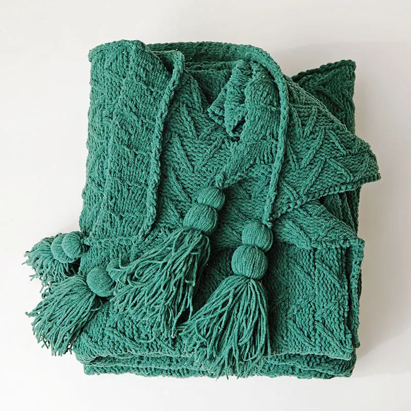 HeartCozy Decke – Luxe Chenille Decke mit Herzfransen