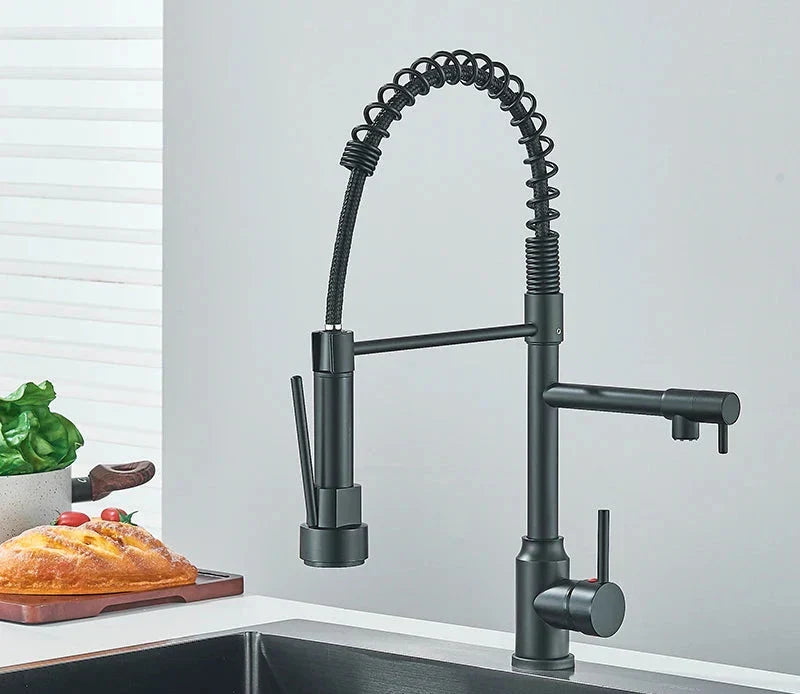 NickelFlex Wasserhahn – Moderne 360° Küchenarmatur
