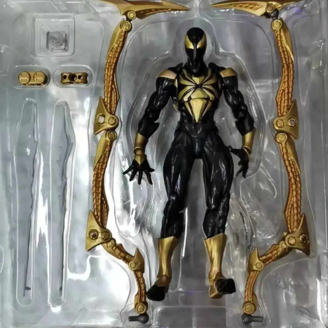 2024 Neue Kaiyodo Iron Spiderman Anime Figurine Amazing Yamaguchi Spider Man Animationsfigur PVC Statue Modell Sammlung Spielzeug