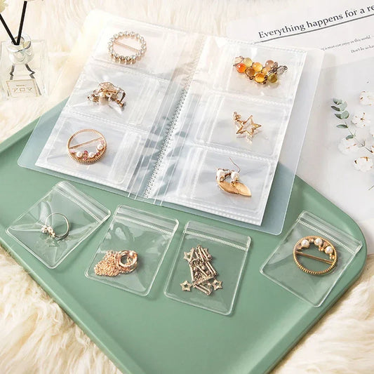 JewelryBook: Transparent Schmuck Aufbewahrung Buch Satz