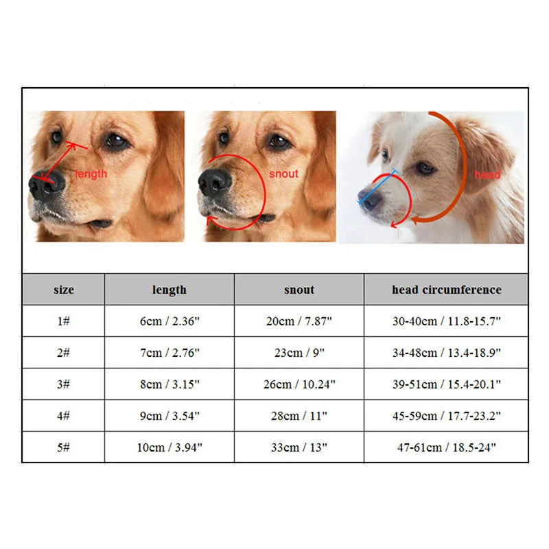 Verstellbarer Silikon-Hundemaulkorb