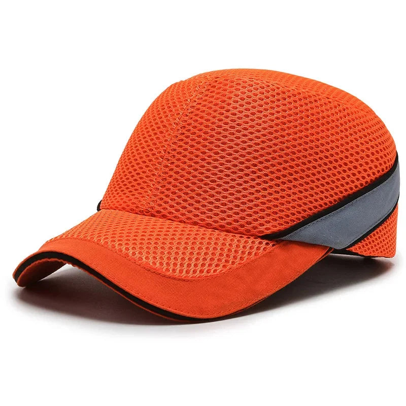 Rote Arbeitssicherheits-Bump Cap - Schutzhelm mit hartem ABS-Innenkern zum Kopfschutz in Zuhause, Arbeit und Fabrik