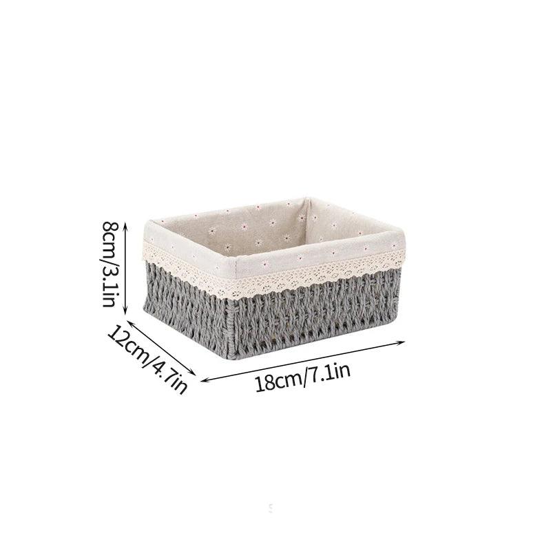 Sandsberg | Stylischer geflochtener Storage Basket – Vielseitiger Organizer für Spielzeug, Snacks und Kleidung mit praktischen Griffen