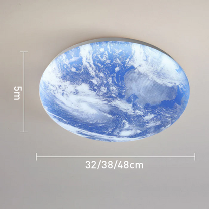 Sandsberg | Moderne von Mond inspirierte LED-Deckenleuchte – Sanfte Ambient-Deckenmontage