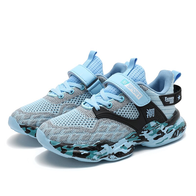 Frühling Kinder Outdoor Sportschuhe Jungen Laufen Gehen Atmungsaktive Weiche Sohle Lässige Leichte Sneakers