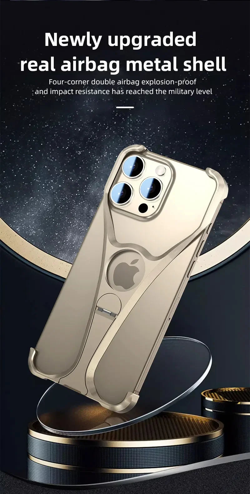 Sandsberg | Legierter Metall rahmenloser Handyhülle