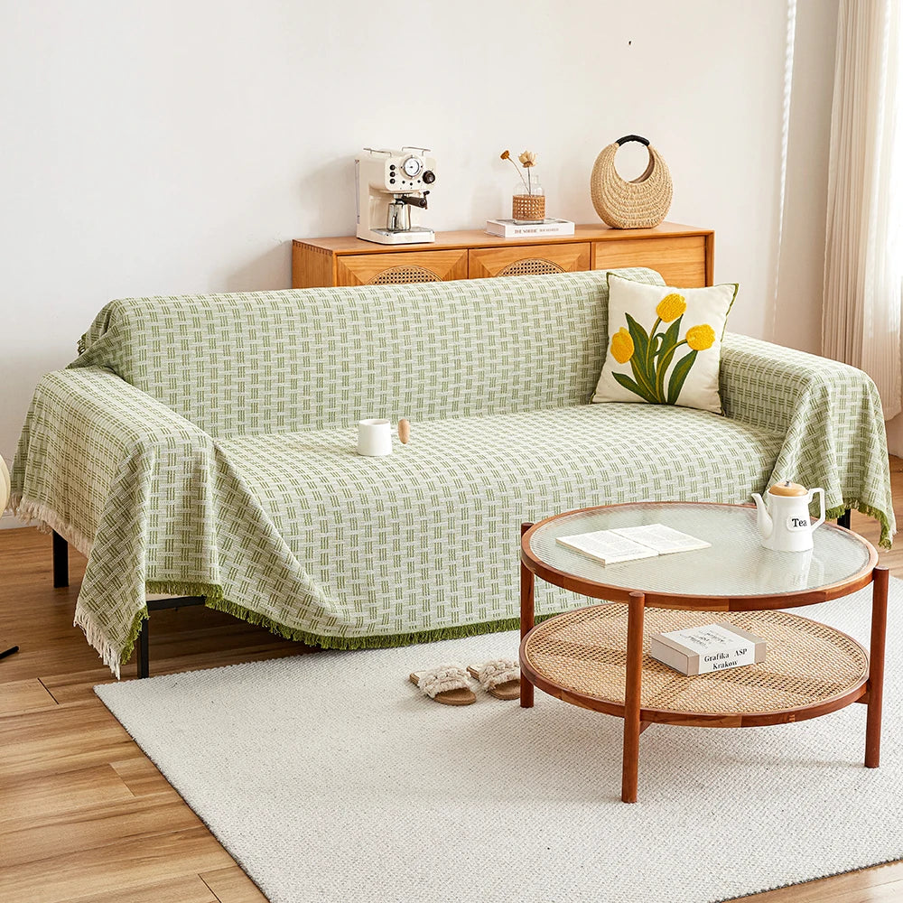 Sandsberg | DualComfort Wendbare Sofabezug – Stylischer, Waschbarer Couchschutz für 3–4-Sitzer Sofas