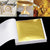 100 Blatt Aomily 9x9cm reines glänzendes Goldblatt - Ideal zum Vergolden von Möbeln, Wänden, Handwerken, Bastelarbeiten - Vergoldungsdekoration