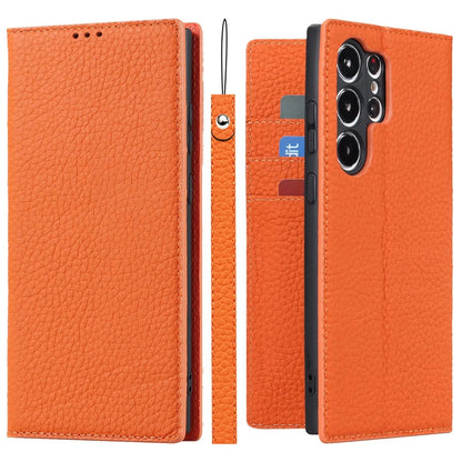 Sandsberg Echtleder-Brieftaschenhülle für Samsung Galaxy S23 Ultra
