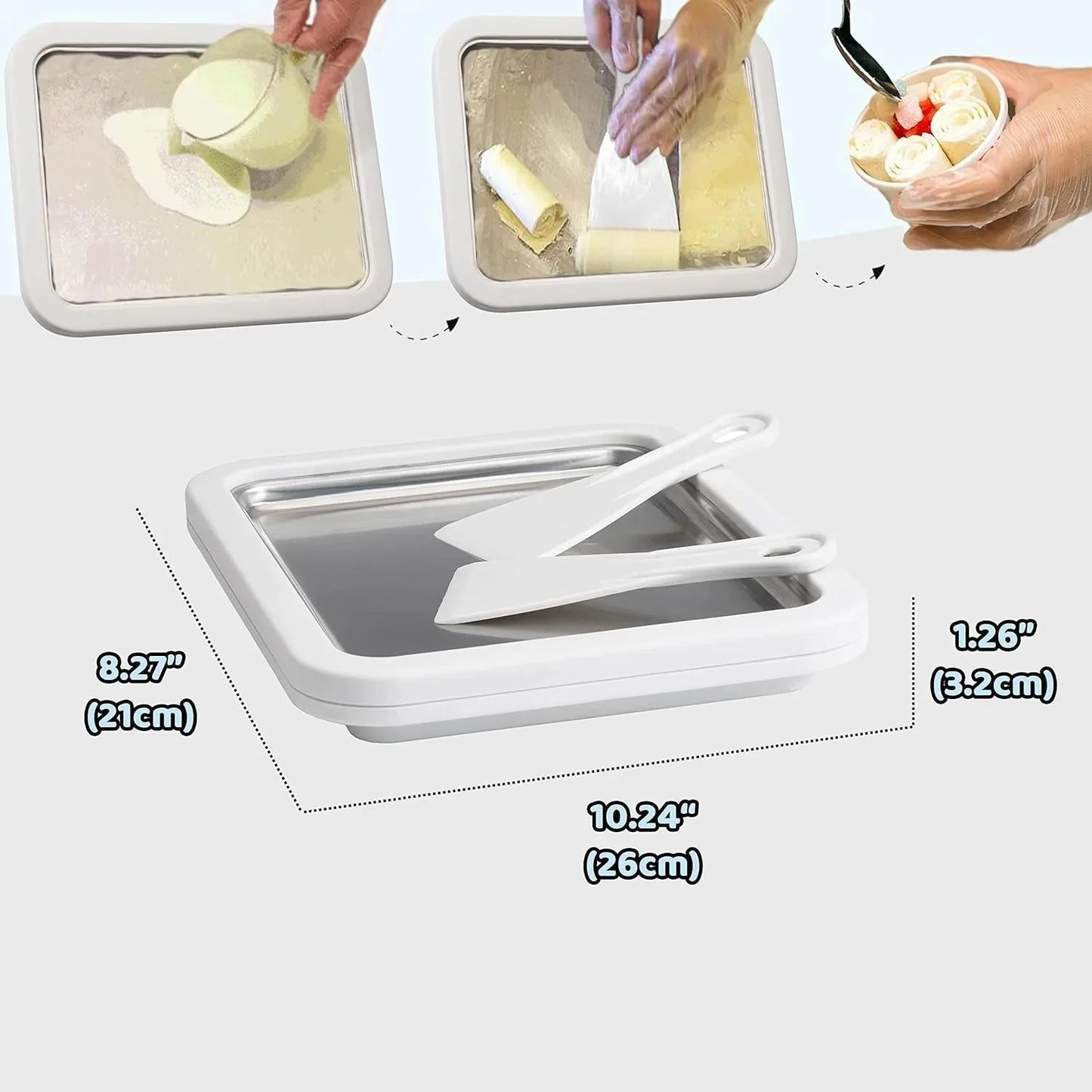 Sandsberg | Mini Eisrollen Platte für Zuhause