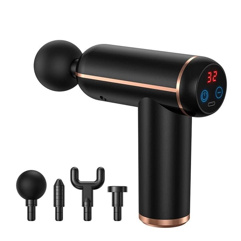 Sandsberg | Tragbare Massagepistole mit 4 Aufsätzen für effektive Muskelregeneration