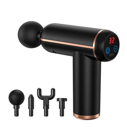 Sandsberg | Tragbare Massagepistole mit 4 Aufsätzen für effektive Muskelregeneration