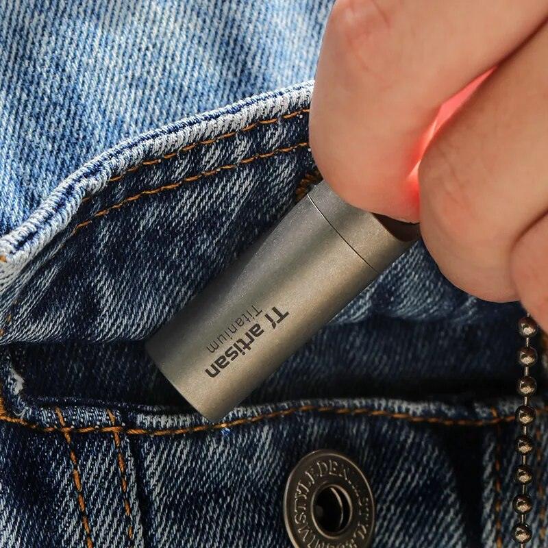 Mini EDC Versiegelte Titan Pillendose