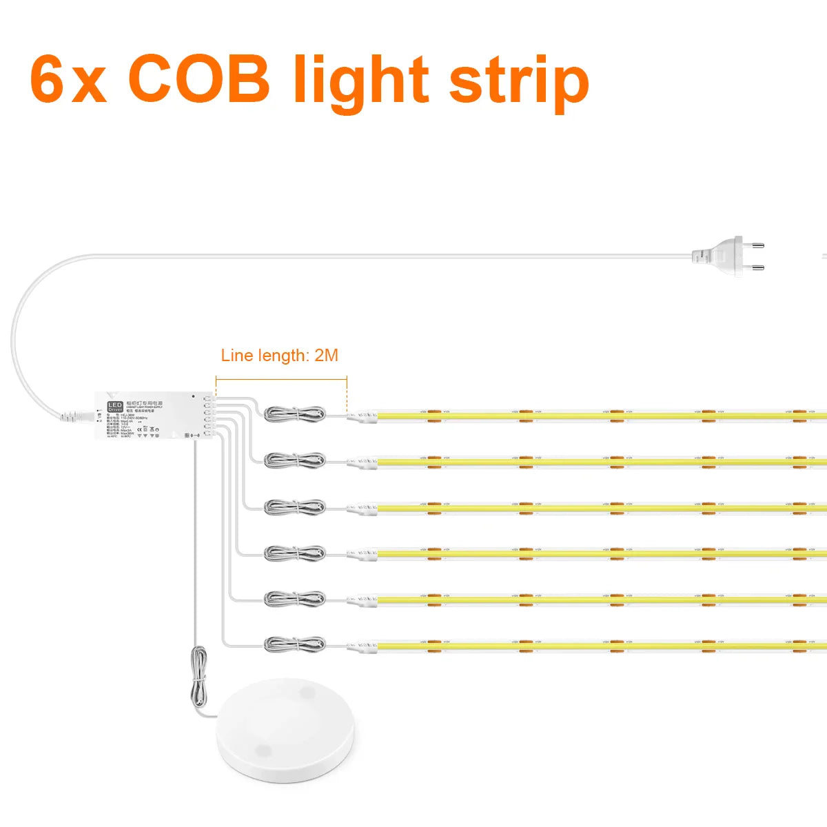 Sandsberg | Unter Schrank COB LED Streifenlicht mit Touch-Sensor