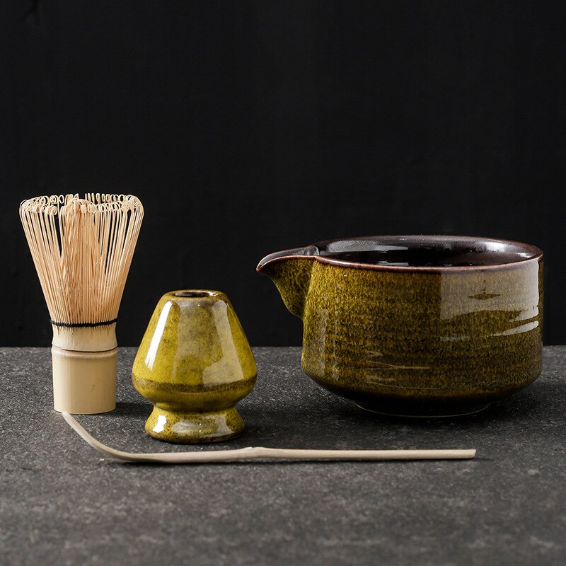 Japanischer Matcha, geeignet zum Bürsten einer Schüssel Tee, Schneebesen, Keramik-Ei-Schläger, Matcha für japanische Teezeremonie, Tee-Set manuell