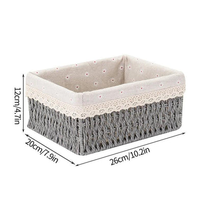 Sandsberg | Stylischer geflochtener Storage Basket – Vielseitiger Organizer für Spielzeug, Snacks und Kleidung mit praktischen Griffen