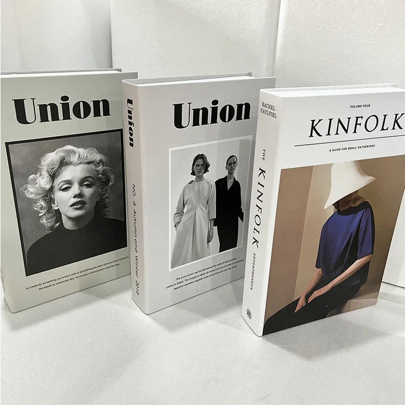 3pcs/Set Fake Books Dekoration Simulation Bücher Home Decor Geschenke Modische Luxus Wohnaccessoires Ornamente Studium Soft Buch Box Modell