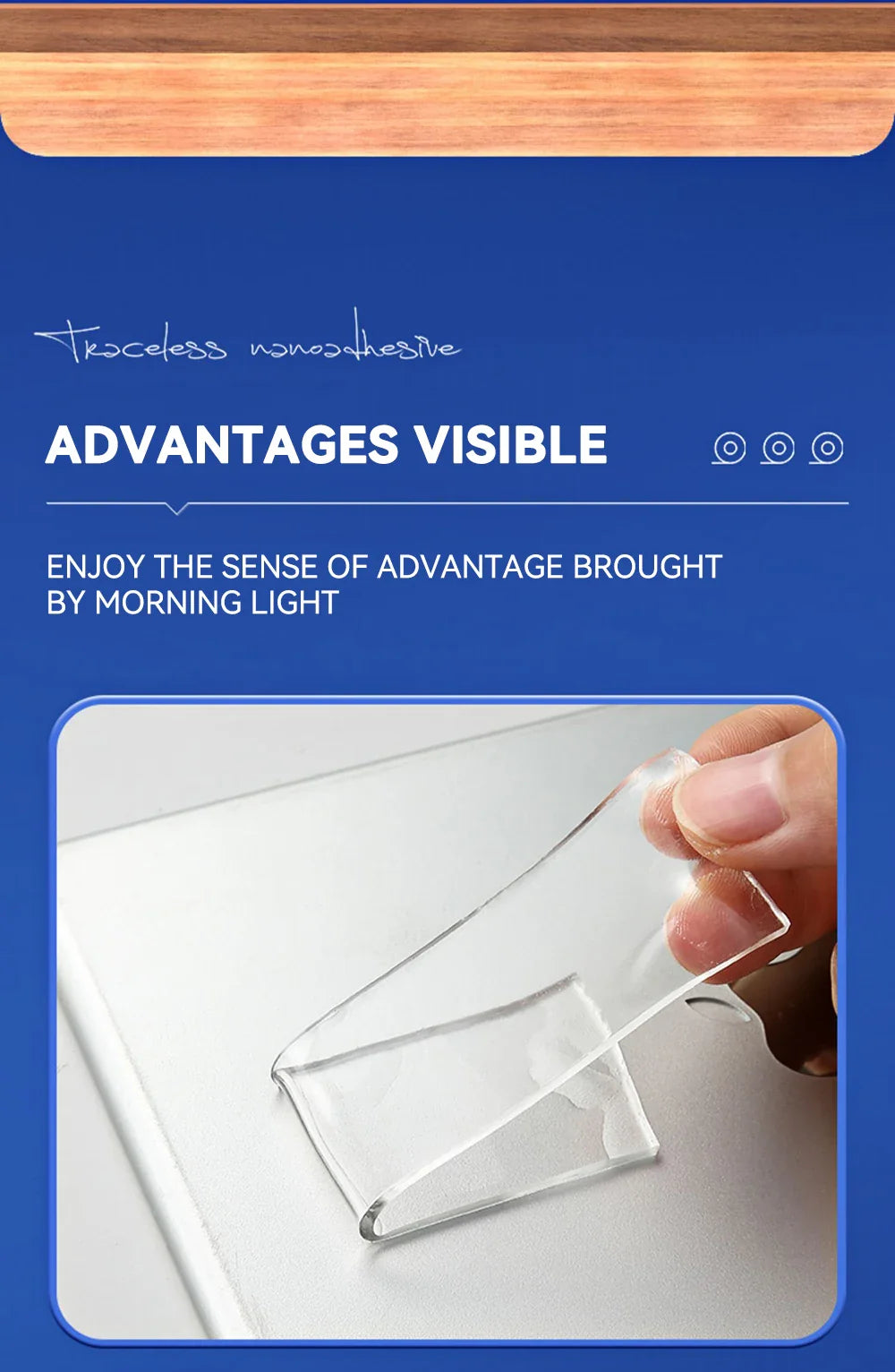 Sandsberg | Doppelseitiges Nano-Klebeband - 2 Stück