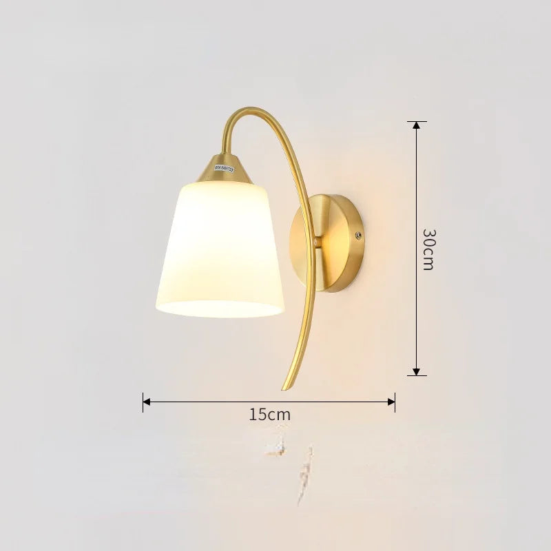 Moderne LED Gold Glaskugel Wandleuchte für Innenbeleuchtung Dekoration