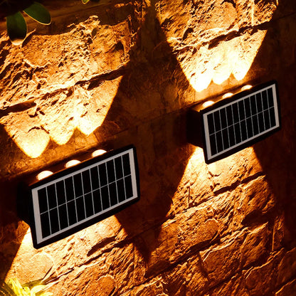 Sandsberg | Solar LED Außenwandleuchte mit Up & Down Effekt – Moderne Wandbeleuchtung für Garten und Terrasse