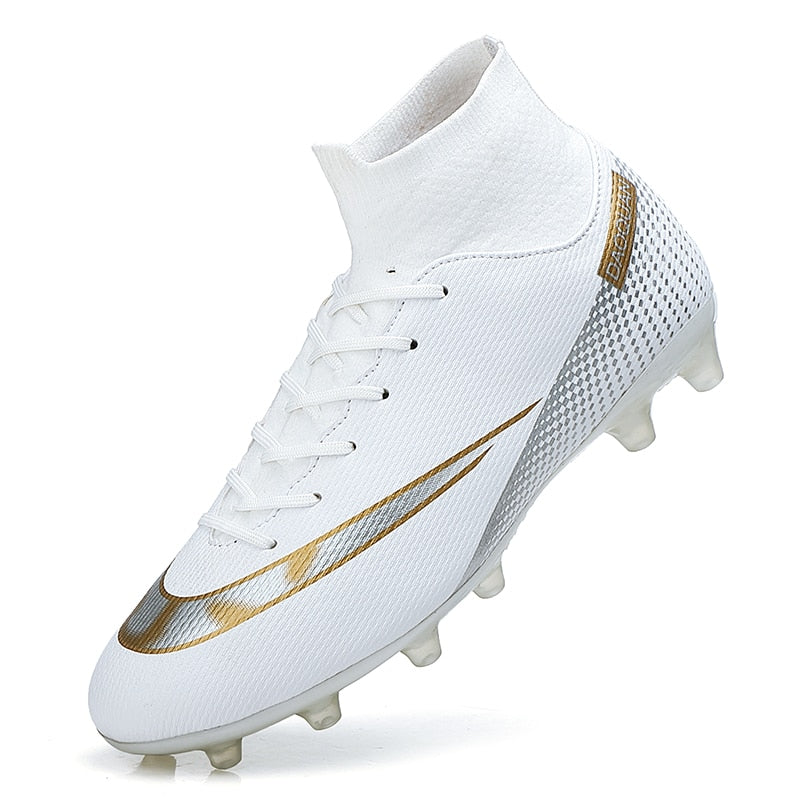 Turf Fußballschuhe Hohe Knöchel Futsal Männer Ag Tf Outdoor Atmungsaktive Fußball Stiefel Rutschfeste Trainer