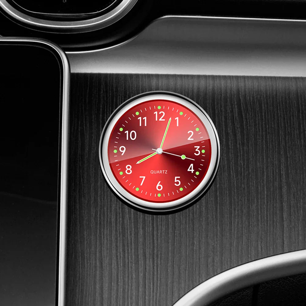 Sandsberg | Leuchtende Mini-Autouhr Aufklebbare Digitale Uhr für Auto Ornamente