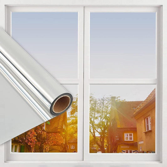 Fenster Privatsphäre Tönungsfolie, Anti-UV-Sonnenschutz Wärme Control Reflexionsfolie, Fenster Kühlfolienaufkleber
