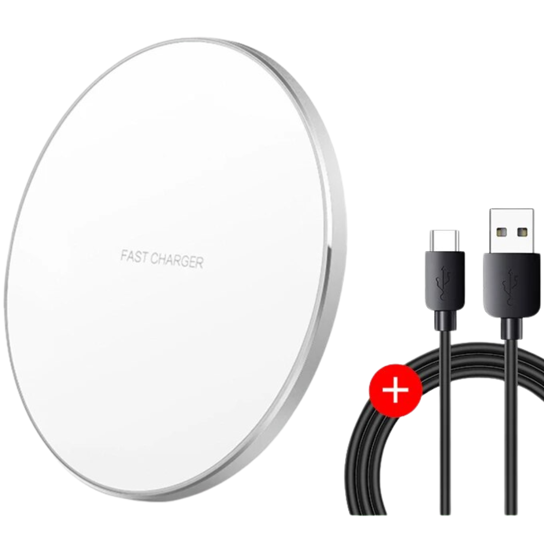 Sandsberg | 30W Schnelles Wireless-Ladepad | Premium USB C Ladekabel MagSafe Ladegerät für Apple iPhone, Samsung & Android - Schnelles Wireless-Ladepad