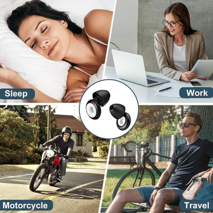 Weiche Silikon-Ohrstöpsel zur Lärmminderung, Silikon-Ohrgeräuschblocker zum Schlafen, Geräuschempfindlichkeit, Flugreisen